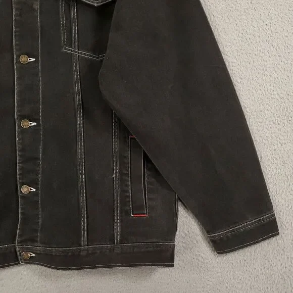 Vintage Fubu Platinum Mohammed Ali Jacket Mens 2XL Y2K Boxing Hip Hop Trucker - Picture 4 of 15